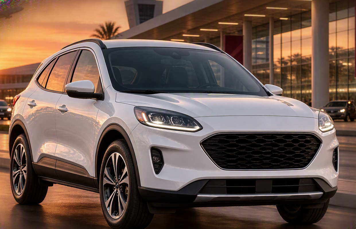 SUV blanca estilo Ford Escape